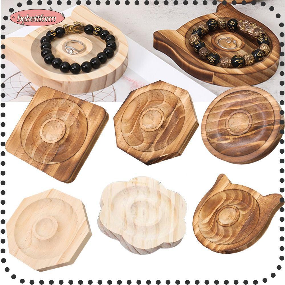 BEBETT ถาดไม้เนื้อแข็ง สำหรับจัดเรียงลูกปัด ทำสร้อยข้อมือ DIY งานแฮนด์เมด 1 ชิ้น