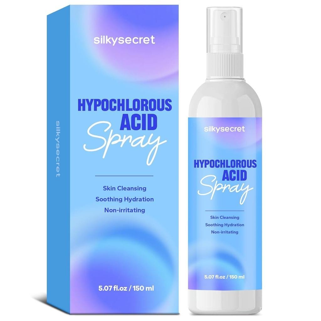 Hypochlorous Acid Spray (5 Fl Oz), Hypochlorous Acid Spray for Face & Body, Eyelid Cleanser, HOCl Fa