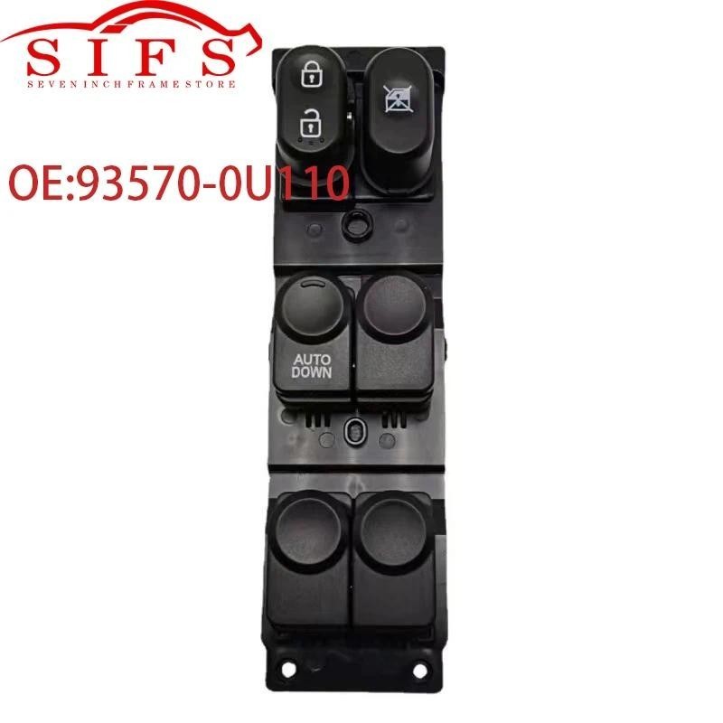 93570-0U000 ด้านหน้าซ้ายไดร์เวอร์ด้านข้างรถปุ่มสวิทช์ Master สําหรับ Hyundai Accent 2010-2014 93670-