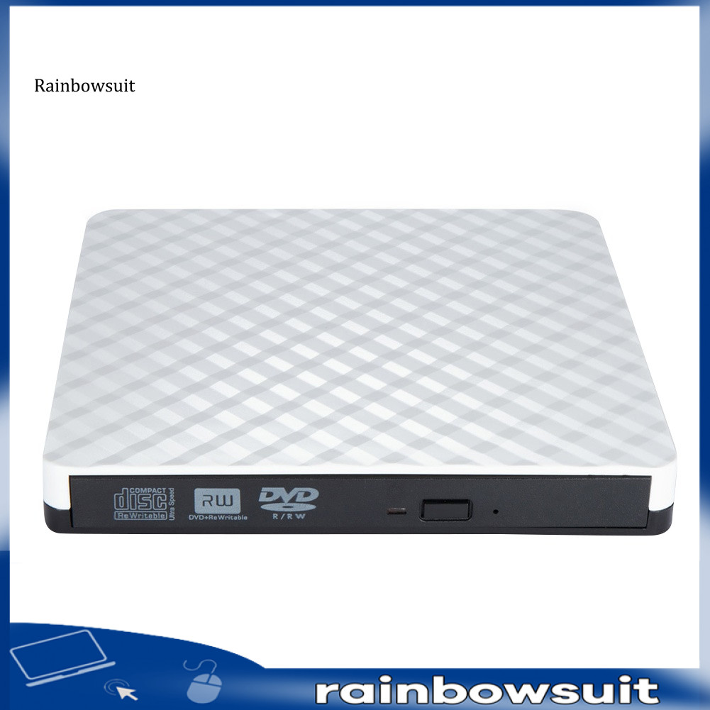 [RB] USB 30 External CD-ROM DVD-RW VCD Player Optical Drive Writer สําหรับพีซีคอมพิวเตอร์