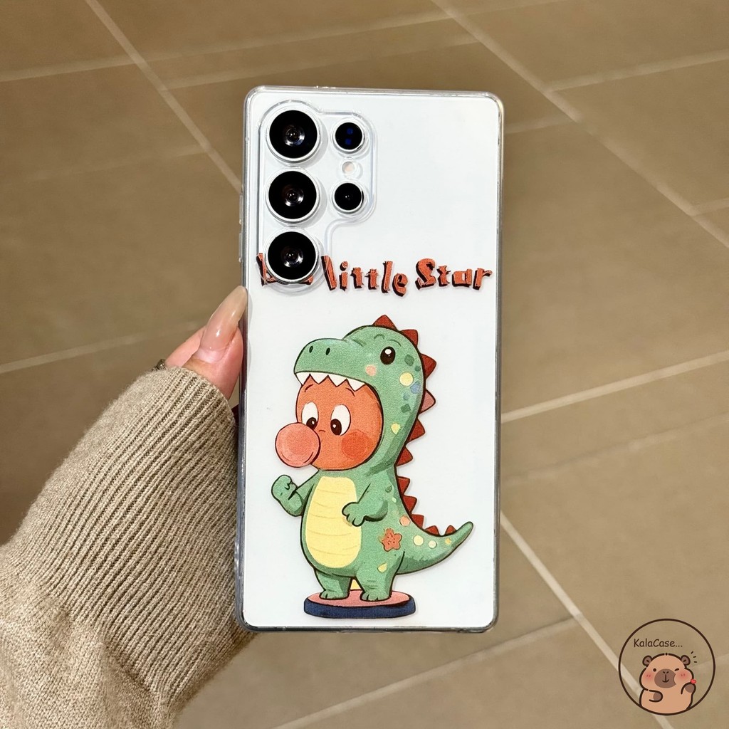 สําหรับRealme Q5 Q3 Q2 Pro Q5i Q3i 5G Q2i Q P3X P3 Pro P1 Neo7xเคสโทรศัพท์น่ารักไดโนเสาร์Twinkle Sta