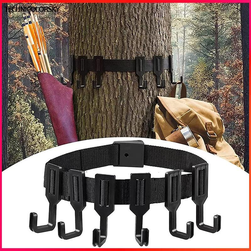 Technicolorsky Tree Stand Hook Set Tree Stand Hanger 4 Hook Tree Stand ขาตั้งเกียร์แขวนสําหรับกลางแจ
