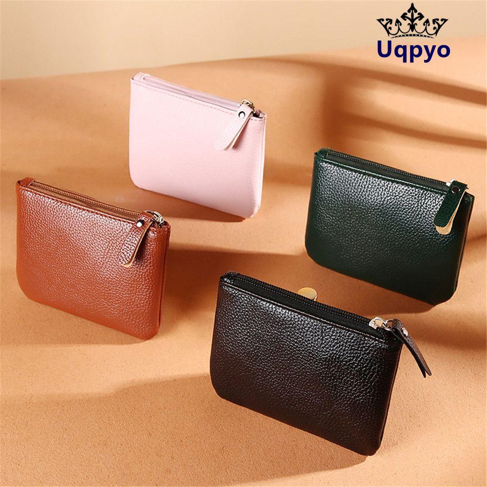UQPYO Mini Purse Minimalist Credit Card Matte Coins Bag