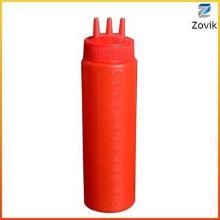 Z.K. ขวดซอส ขวดบีบ มีฝาปิด พลาสติกขุ่น มีหลายขนาด 300/350/400/500/650ML Sauce Bottle