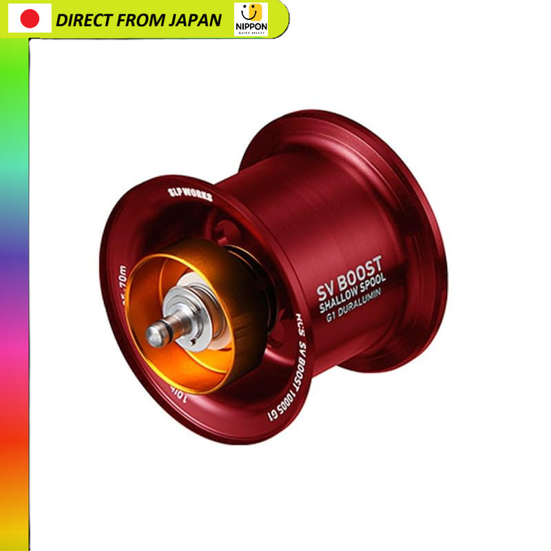 รอก Daiwa SLP WORKS RCSB SV BOOST 1000S สีแดง G1 ขนาด 34 มม. น้ำหนัก 11 กรัม ของแท้ แท้ ของสะสม ไอเด