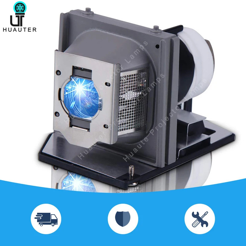 Huaute 725-10089/310-7578/468-8985/GF538 โคมไฟโปรเจคเตอร์เปลี่ยนหลอดไฟสําหรับ DELL 2400MP จากประเทศจ