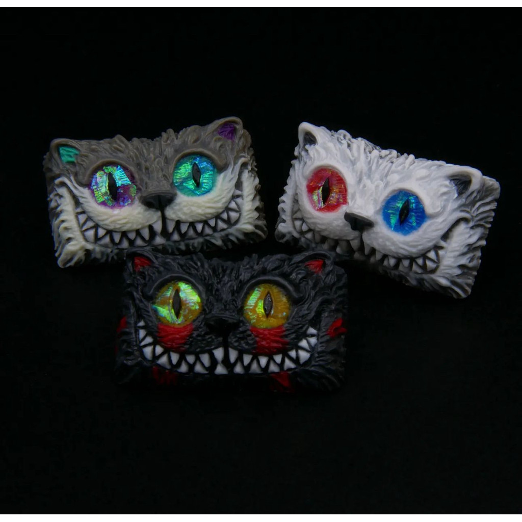 keycap ไทย keycaps Cheshire Cat Unique Theme Keycap 1.75u 2u คีย์บอร์ดแบบกลไก Cross Axis Keycap รองร