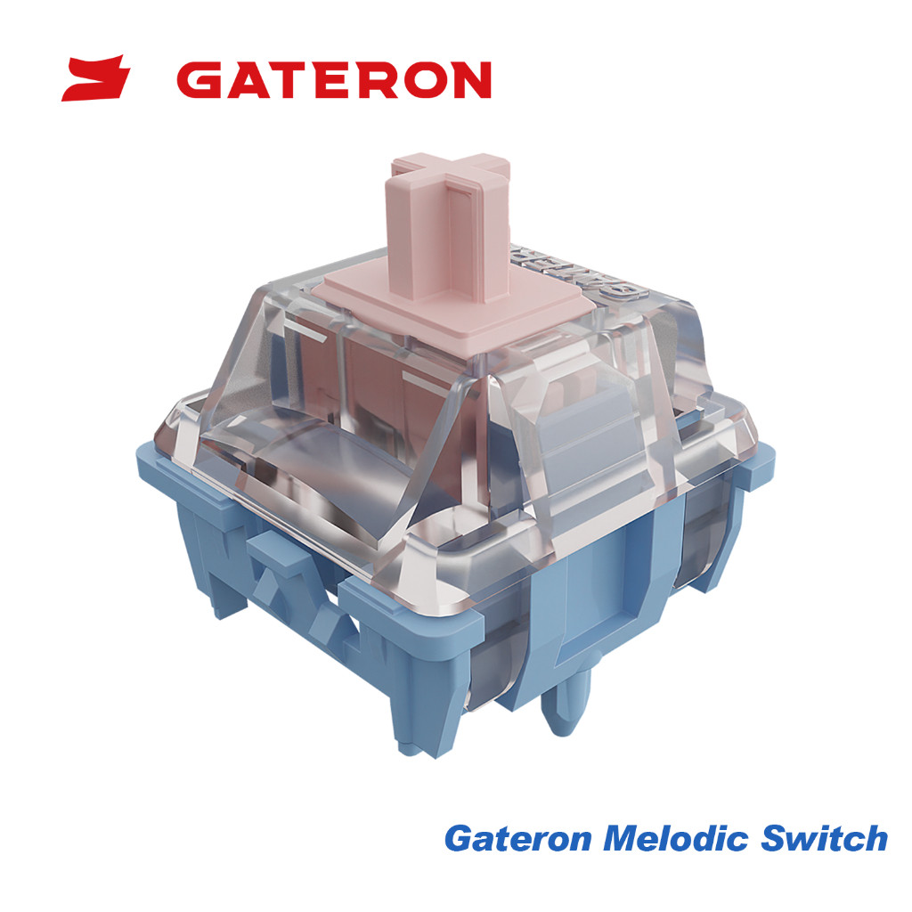 GATERON Melodic Keyboard Switches Clicky 60gf สวิตช์กุญแจสําหรับ MX Mechanical Keyboard (35 ชิ้น)