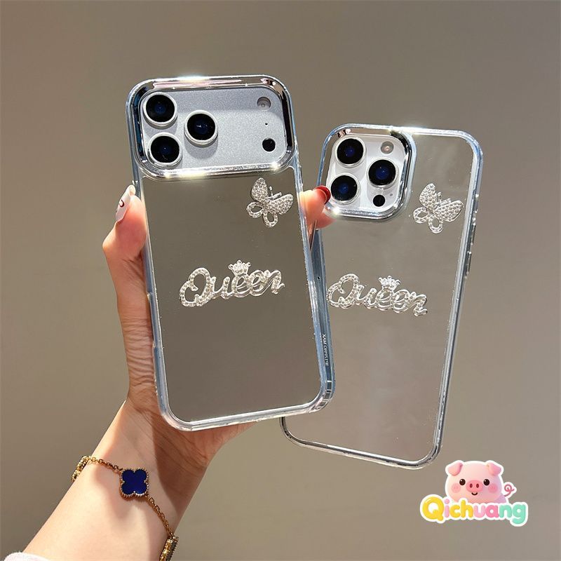 Rhinestone ผีเสื้อแต่งหน้ากระจกสําหรับ OnePlus 15R 15 13 13R 13T 13S 12 12R 11R 10R 10T Turbo 6 6T A