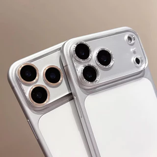 เลนส์กล้องแหวนโลหะกระจกนิรภัยป้องกันฟิล์มสำหรับiPhone 17 Pro Max 16 15 14 Pro Max Plus Air 13 Mini 12 ฟิล์มป้องกันเลนส์