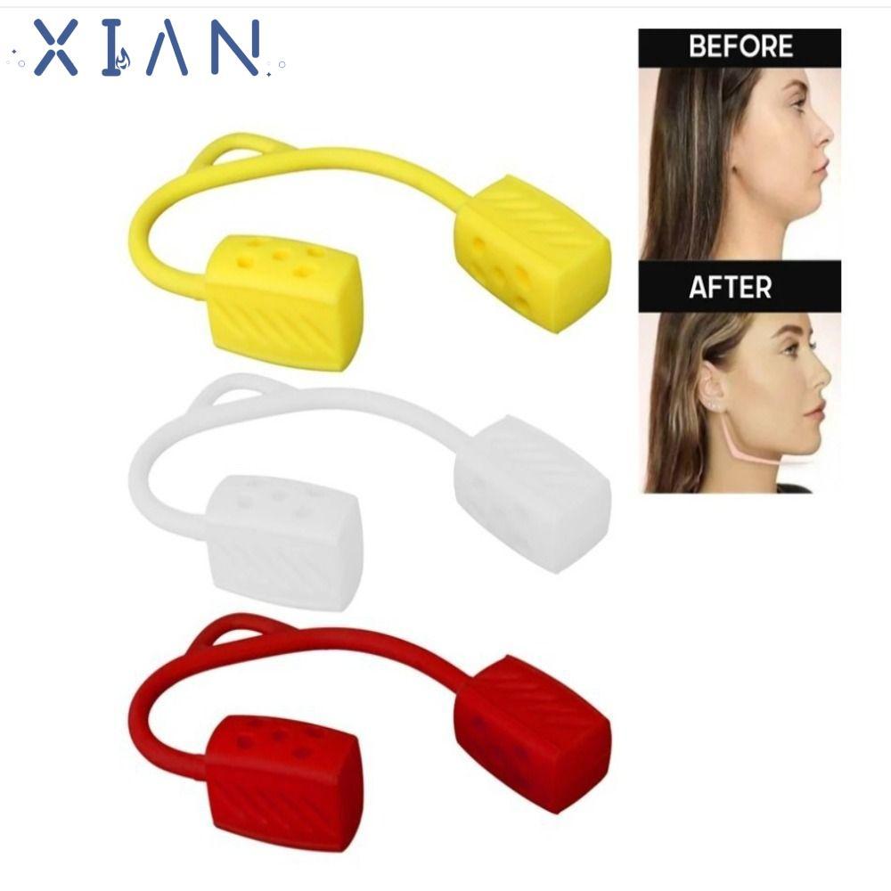 XIANEN คอ Toning, 30/40/50lbs Jawline Exerciser, ความงามผู้หญิงผู้ชายเกรดอาหารซิลิกาเจล Face กล้ามเน