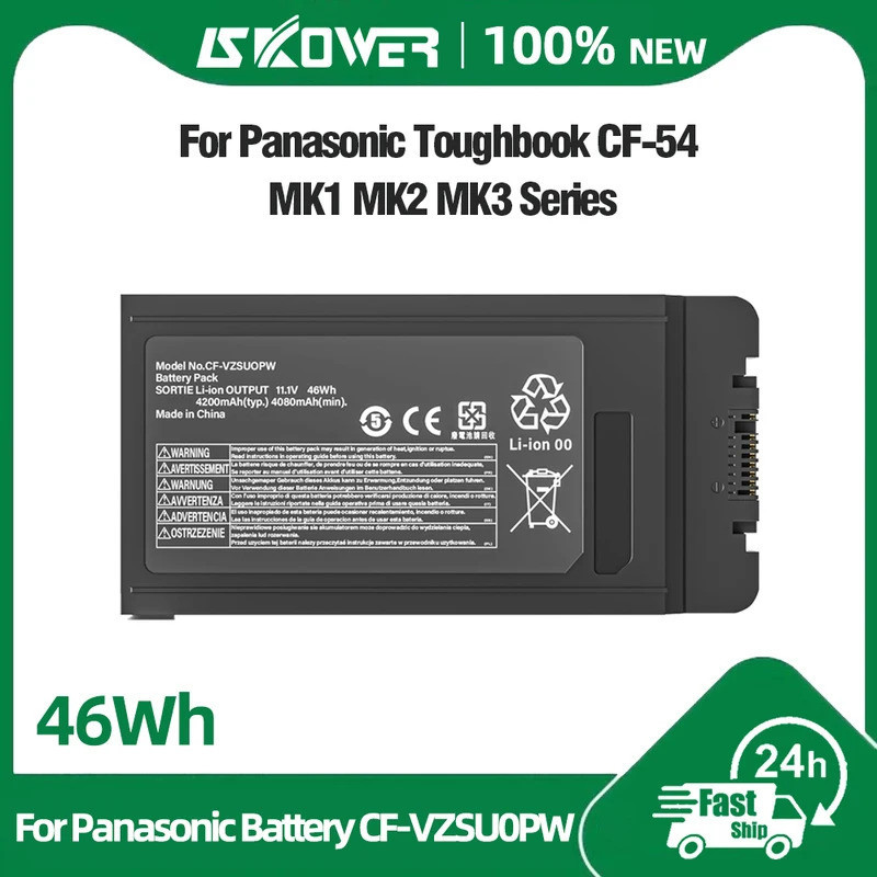 แบตเตอรี่ 46Wh รุ่น CF-VZSU0PW สำหรับ Panasonic TOUGHBOOK CF54 CF-54 MK1 MK2 MK3 Gloved Multi Touch/