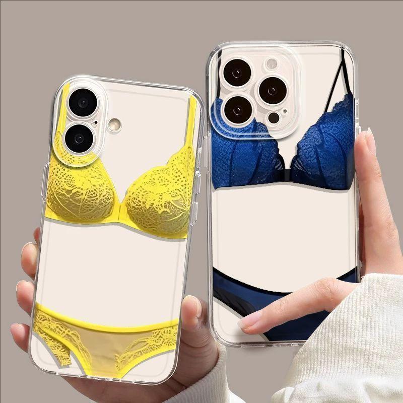 เคสไอโฟน เคส iPhone 17/17 Pro/17 Pro Max ลายลูกไม้ชุดชั้นใน+บิกินี่ – ทนทานสวยงาม