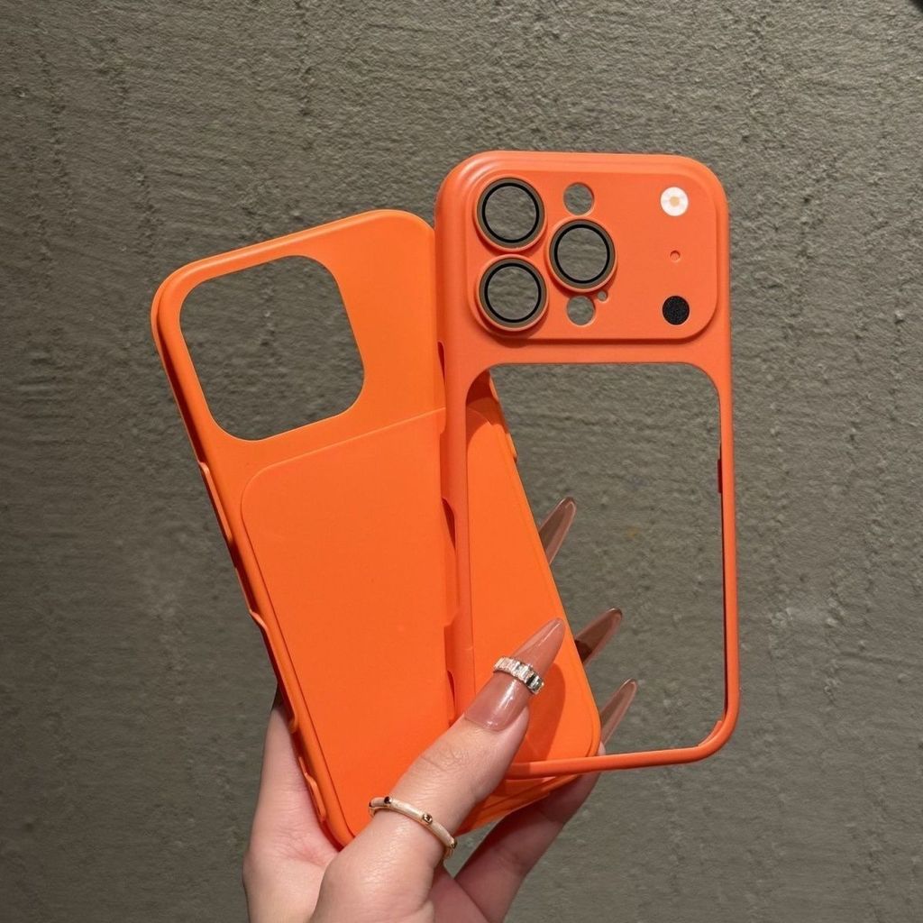 2ใน1สำหรับ For iPhone 17 16 15 14 13 12 11 Air 17Pro Max 13 Pro กันกระแทกMatteเลนส์ป้องกันInstantเปลี่ยน17 Simple Cover