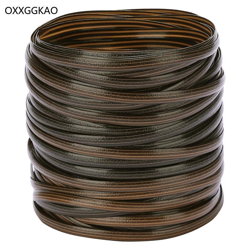 OXXGGKAO 220ft หวายซ่อมวัสดุริบบิ้นแบนสําหรับ Garden Patio เฟอร์นิเจอร์เก้าอี้หวาย