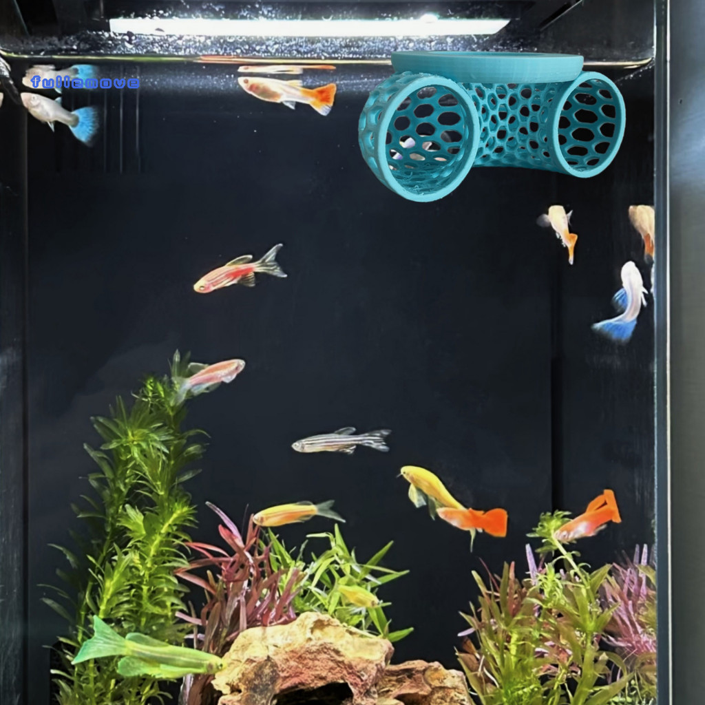 เอฟเอ็ม♥ Betta ปลาความเครียดบรรเทาของเล่น Betta อุโมงค์ปลาลอย Betta อุโมงค์ 3d พิมพ์ Hollow Fish Cav