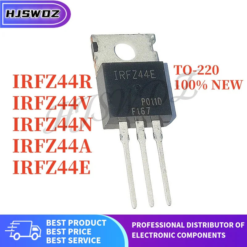 10PCS ใหม่ IRFZ44E IRFZ44N IRFZ44V IRFZ44R IRFZ44A IRFZ44 IRFZ44NPBF TO-220 MOSFET N-Channel ทรานซิส