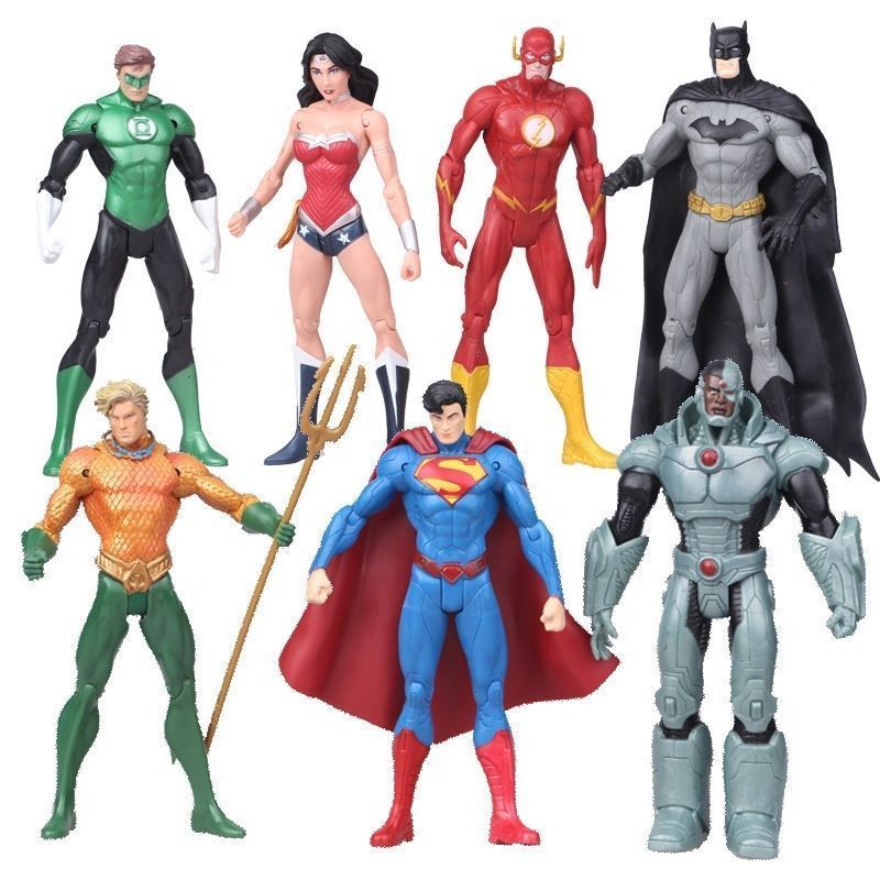 ของเล่นเด็ก DC Justice League Marvel Wonder Woman สีเขียวโคมไฟแฟลช 7 รุ่นรูปของขวัญ F