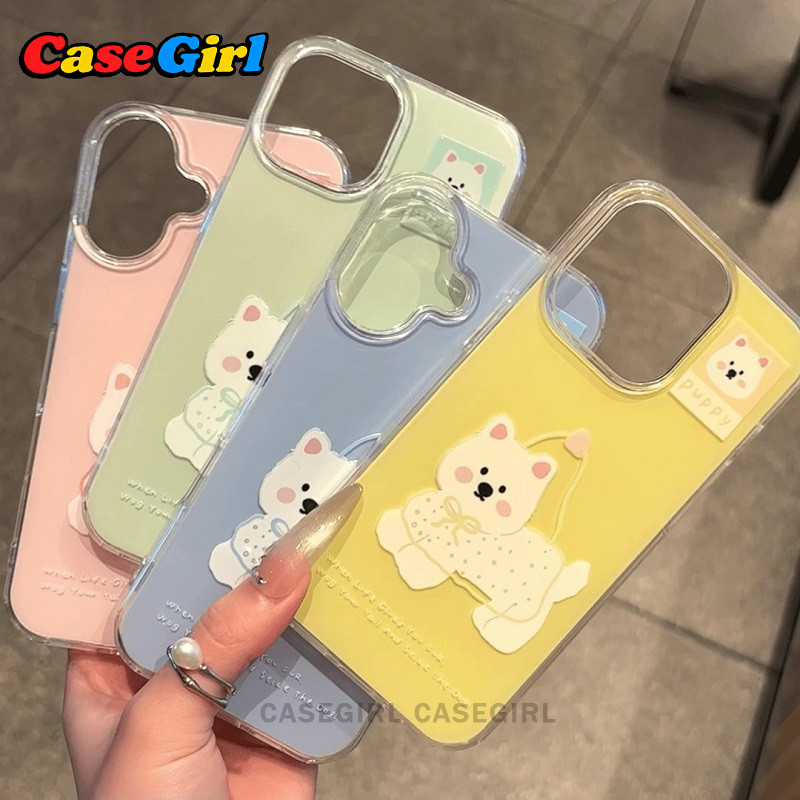 สำหรับ OPPO Reno 15 Pro 11 14 10 13 12 15F 14F 13F 12F 11F 8T 5 5F 5z 6 6z เคสสุนัขหรูหรา กันกระแทก กันเหลือง ทนทาน