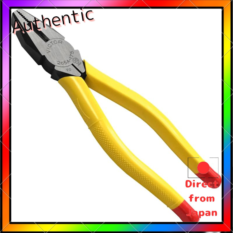 Victor Molded Handle Pliers and Crimping Pliers Set, JIS Standard, Various Sizes