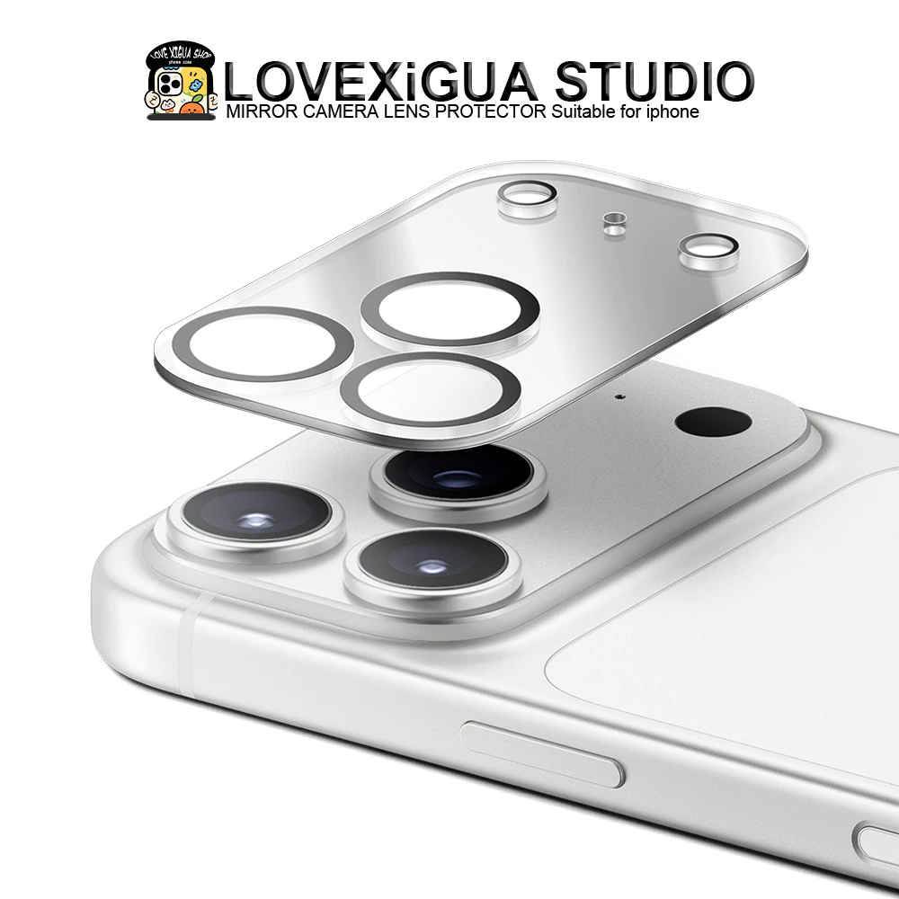 MIRROR CAMERA LENS PROTECTOR กระจกนิรภัยสําหรับ iPhone 17Pro Max 17 ฟิล์มกันรอยหน้าจอ