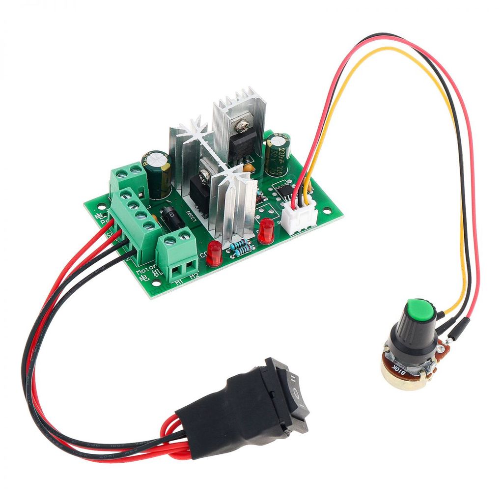 6V-30V 200W อัพเกรดปรับ DC มอเตอร์ความเร็ว PWM Controller DC PWM มอเตอร์ควบคุมความเร็ว Positive Inve
