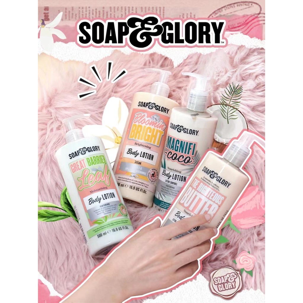 ️ Soap & Glory Soap & Glory Wooden Rose Body Lotion Coconut Milk Fragrance Body Lotion Moisturizing 