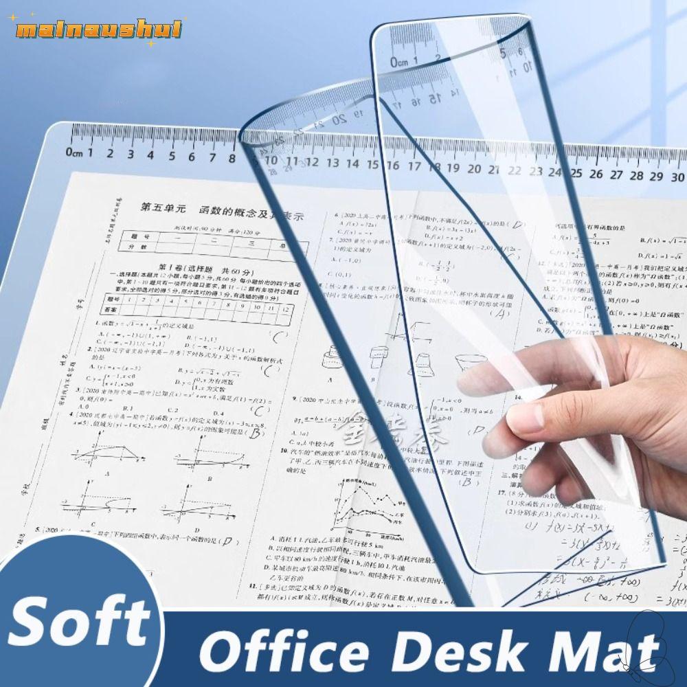 MAINAUSHUI โต๊ะทํางาน Mat, กันน้ํา PP การเขียน Pad, ทนทานโปร่งใส A2/A3/A4/A5/16K การเขียน Backing Bo