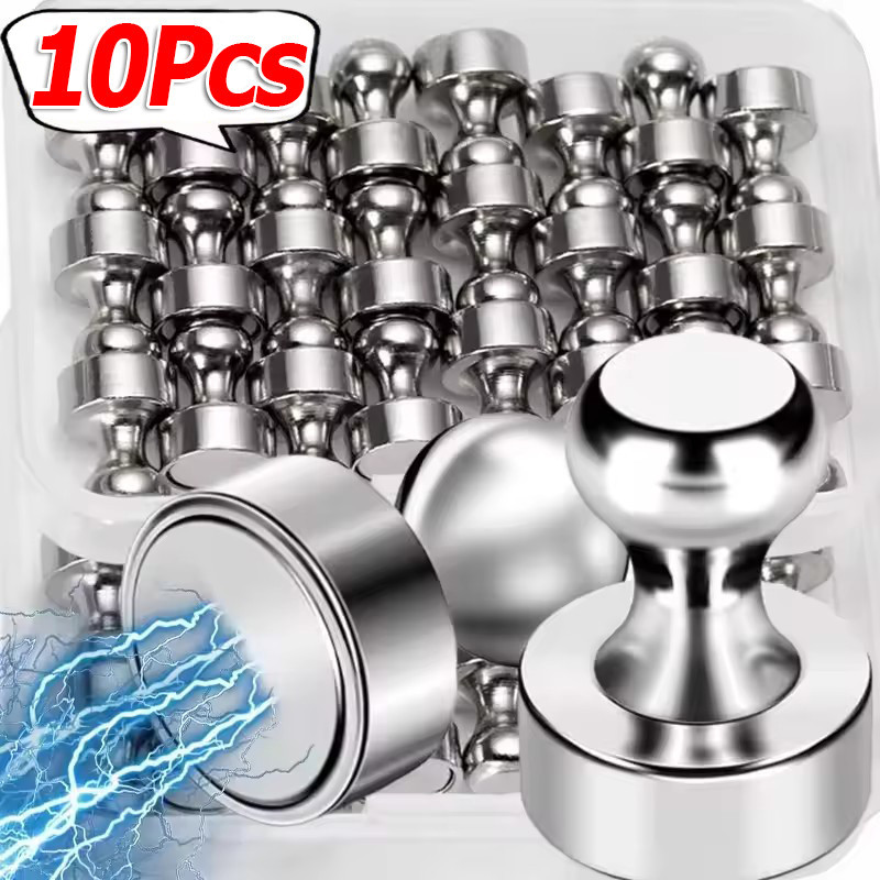 2-10 ชิ้น Multi-use ไวท์บอร์ด Strong Magnetic Push Pins/โลหะตู้เย็นแม่เหล็ก Home Storage เครื่องมือ