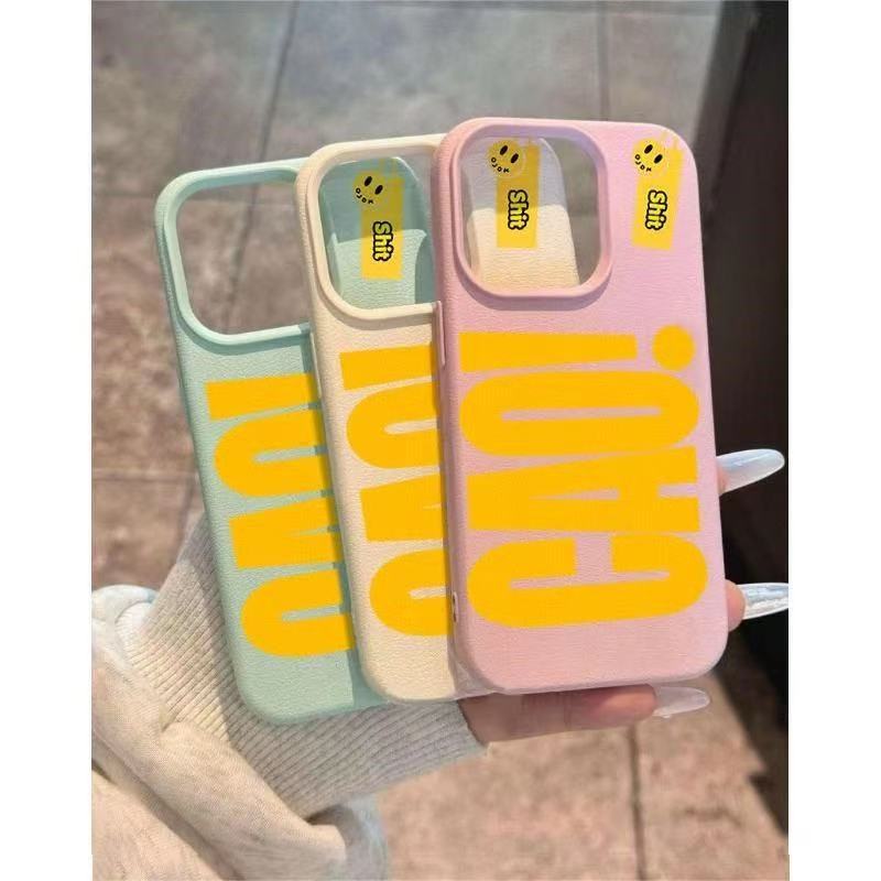 เคสโทรศัพท์ลายตัวอักษรภาษาอังกฤษ ทำจากหนังเทียม ใช้ได้กับ รูปที่ 3