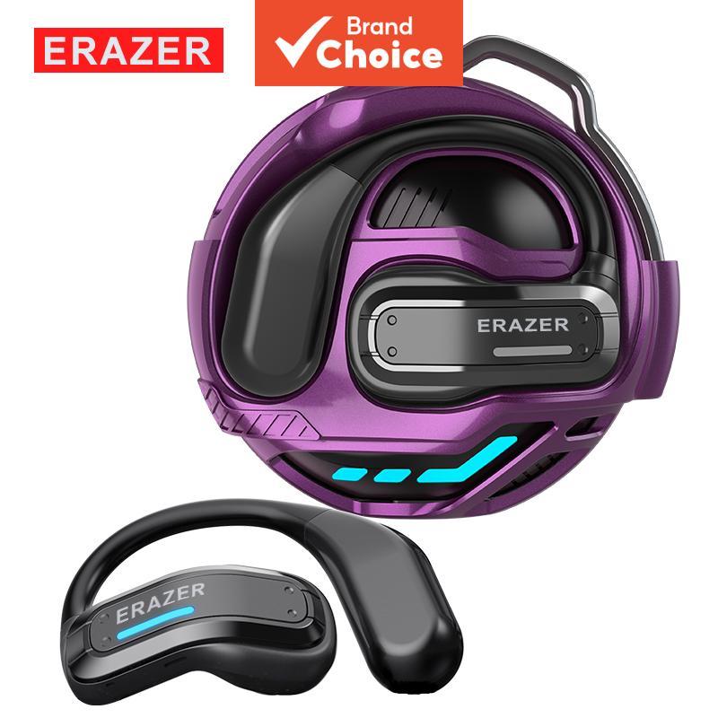 หูฟังแปลภาษาไร้สาย ERACER X8 AI บลูทูธ 5.4 แบบเปิดหู กันน้ํา หูฟังสเตอริโอกีฬา HiFi พร้อมไมค์ เหมาะสําหรับการเดินทาง ธุรกิจ เกม