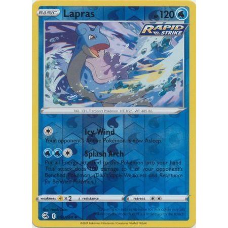 PTCG Lapras [Reverse Holo] 054/264 Pokemon Fusion Strike