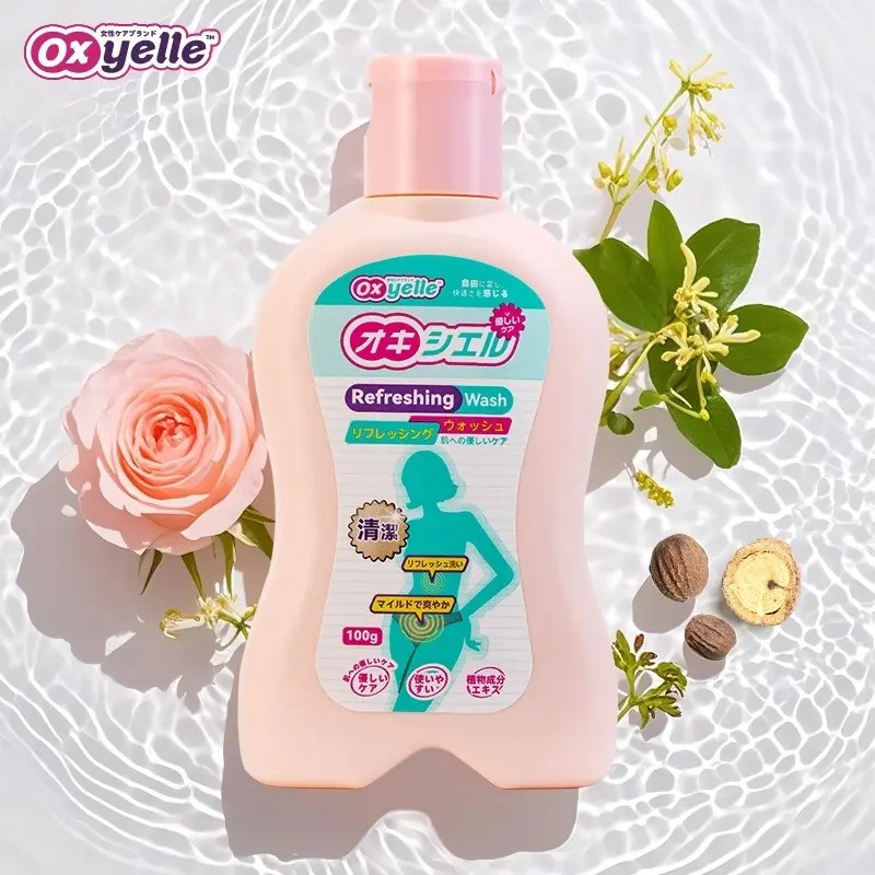 Oxyelle Herbal Care Liquid ทําความสะอาดอย่างอ่อนโยน สดชื่นทุกวัน สําหรับพื้นที่ส่วนตัว เนื้อสัมผัส 1