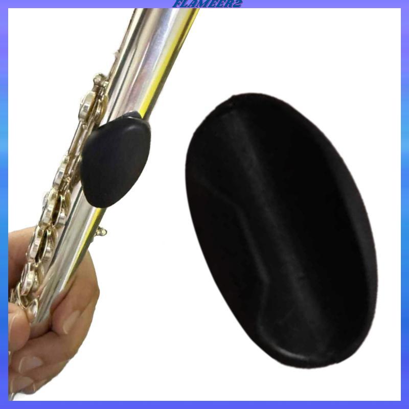 [Flameer2] ขลุ่ย Thumb Rest ซิลิโคนอ่อนนุ่มฝาครอบนิ้วมือ Nonslip Deluxe ขลุ่ย Pads สําหรับขลุ่ย Fingering Practice
