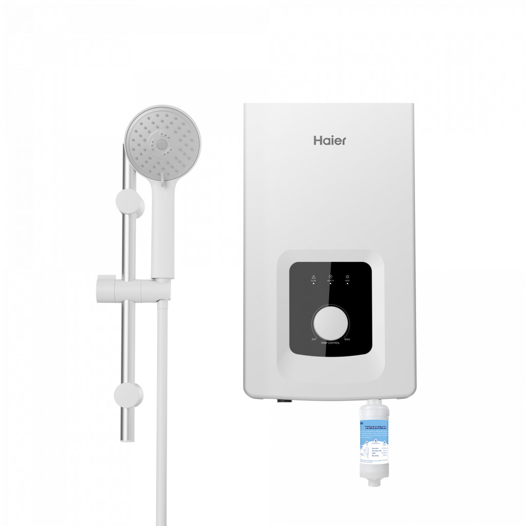 HAIER เครื่องทำน้ำอุ่น Copper Tank ขนาด 3500 วัตต์ รุ่น EI35M-J1CW-F(TH) สีขาว ยอดขายอันดับ1