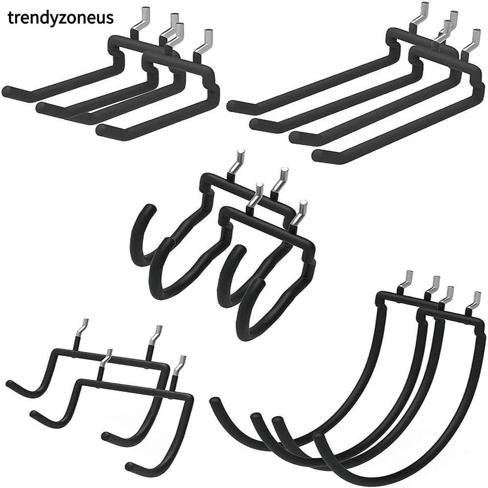 TRENDYZONEUS โรงรถตะขอติดผนัง Multi-Function Hole แผ่น Rack Pegboard ผู้ถือเครื่องมือไฟฟ้า Heavy Duty ตะขอสว่านไฟฟ้าตะขอแขวนแร็คแขวน