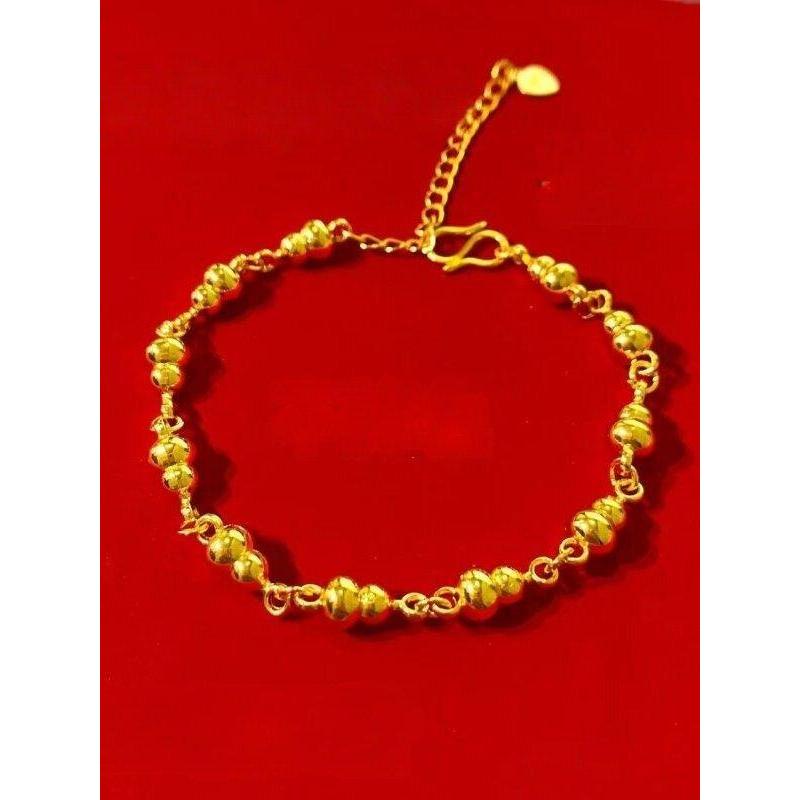 {Lucky Fortune} สร้อยข้อมือ Lucky Fortune สร้อยข้อมือ Golden Gourd แฟชั่น All-Match สร้อยข้อมือไวท์เ