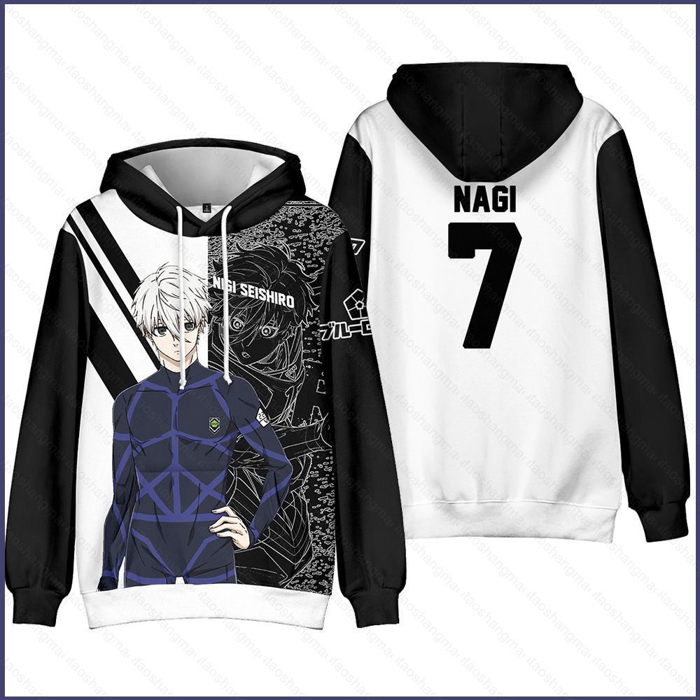 YT2 BLUE LOCK Hoodie เสื้อแขนยาว Casul หลวม Unisex เสื้อกันหนาวอะนิเมะแฟชั่น Hoody 3D พิมพ์ YT2