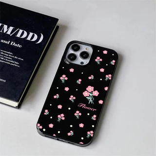 เคสไอโฟน 16 17 สำหรับ iPhone 11 13 15 12 14 Pro Max 7 16 14 15 8 Plus X XR XS Max 15 Pro เคสผิวมันลายจุดน่ารักเรียบง่าย
