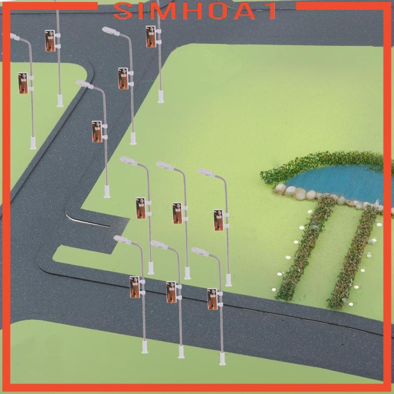 [Simhoa1] 20 ชิ้น HO Fight YARD LED รุ่นรถไฟ YARD Spot ไฟสวน 1:200 Scale