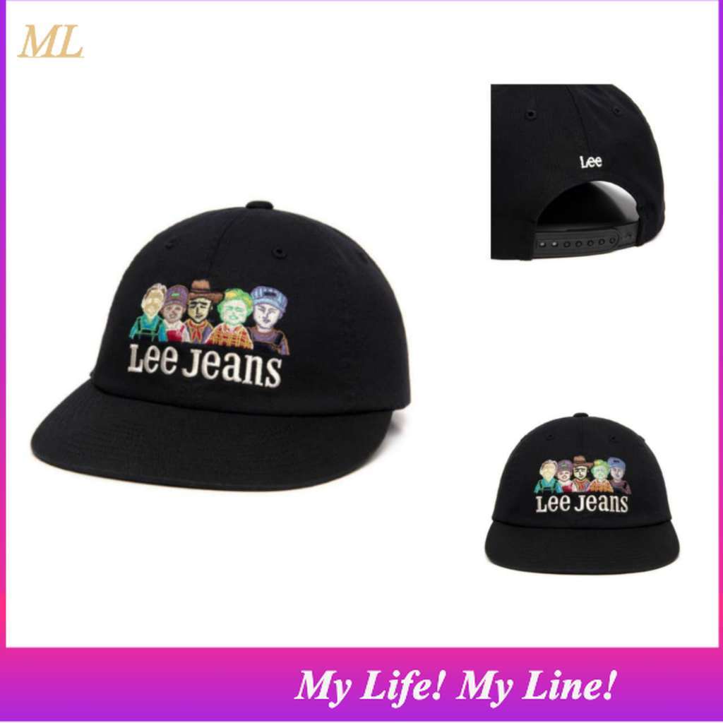 ML2 LE2601CA14BK LEE Family Graphic Cotton Ball Cap K-FASHION