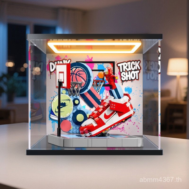 Ball เหมาะสําหรับกล่องเก็บเครื่องเล่น dunk Street nkei Building Block Back Light 43021 อะคริลิคฝาครอ