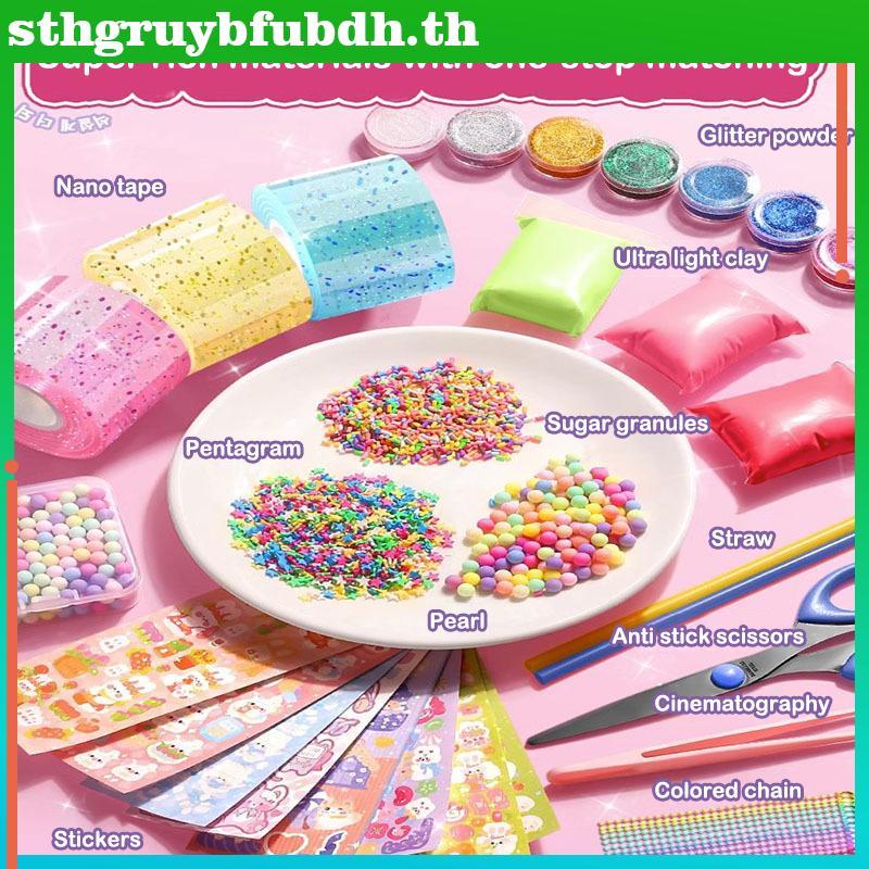 ST DIY Craft Pinch ของเล่นทํา Blowable Bubble เทป Non-marking กาวสองหน้าสีนํากลับมาใช้ใหม่สูง Stiy Nano เทป TH – โปรปัง