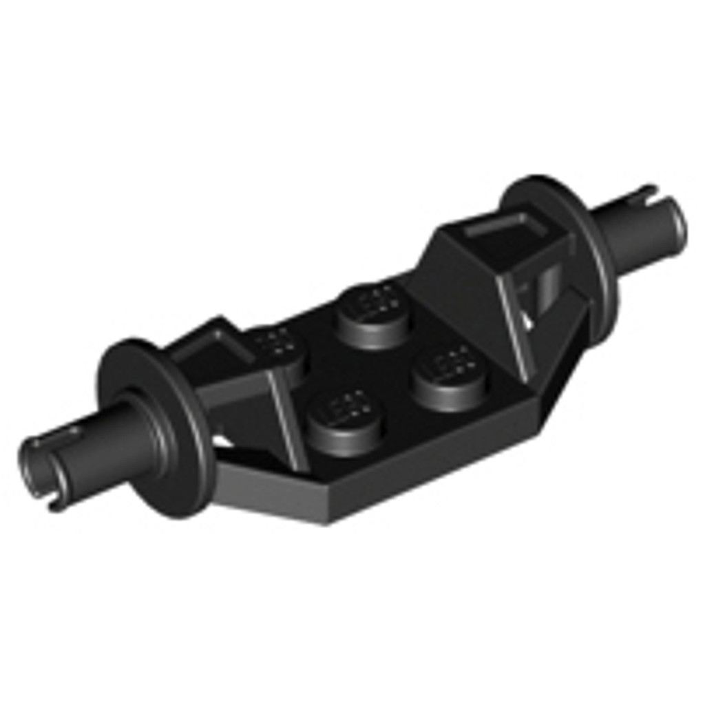 Brick2cube Part - Plate, Modified 2 x 2 with Wheels Holder Wide - Technic Pins - 47720