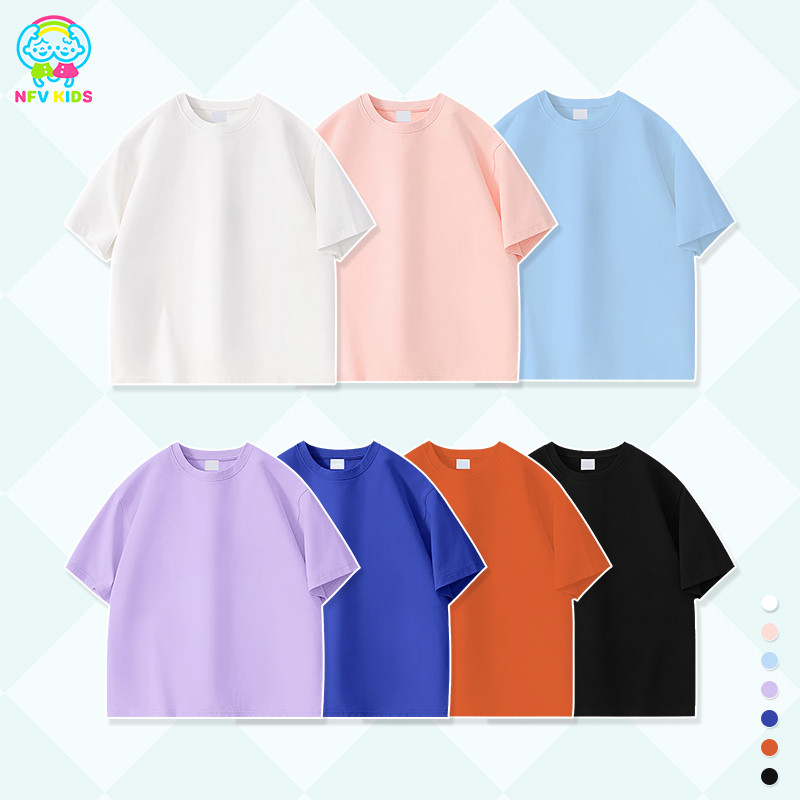 【ส่งด่วนกทม】NFV KIDS เสื้อยืดแขนสั้นเด็ก✨ฤดูร้อน รุ่นใหม่ เด็กผู้ชาย เด็กผู้หญิง เสื้อ ผ้าฝ้าย ระบายอากาศ ใส่สบาย ลำลอง