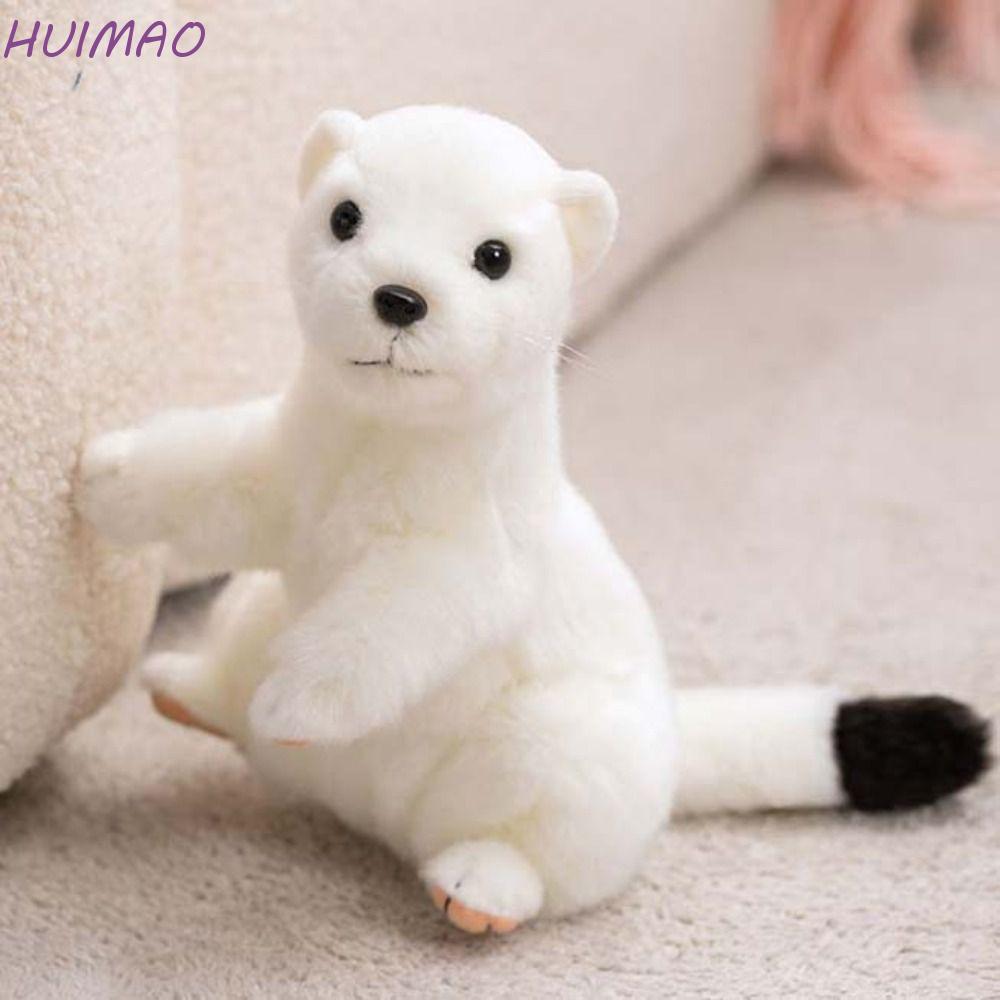 HUIMAO Weasel หนูของเล่นตุ๊กตา,ตุ๊กตาตุ๊กตาRealistice Weaselของเล่นตุ๊กตา,สร้างสรรค์น่ารักการ์ตูนจํา