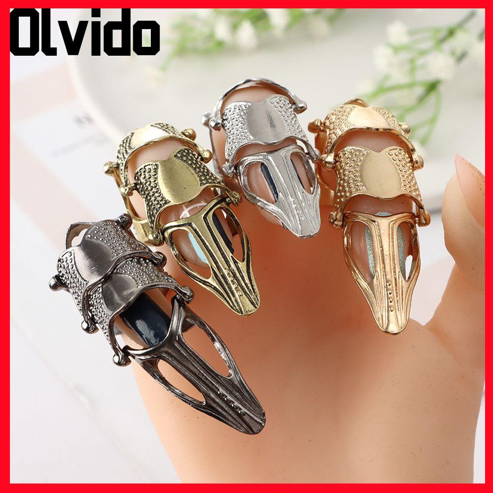 OLVIDO Finger Claw Ring Knuckle ฮาโลวีน Rock Scroll