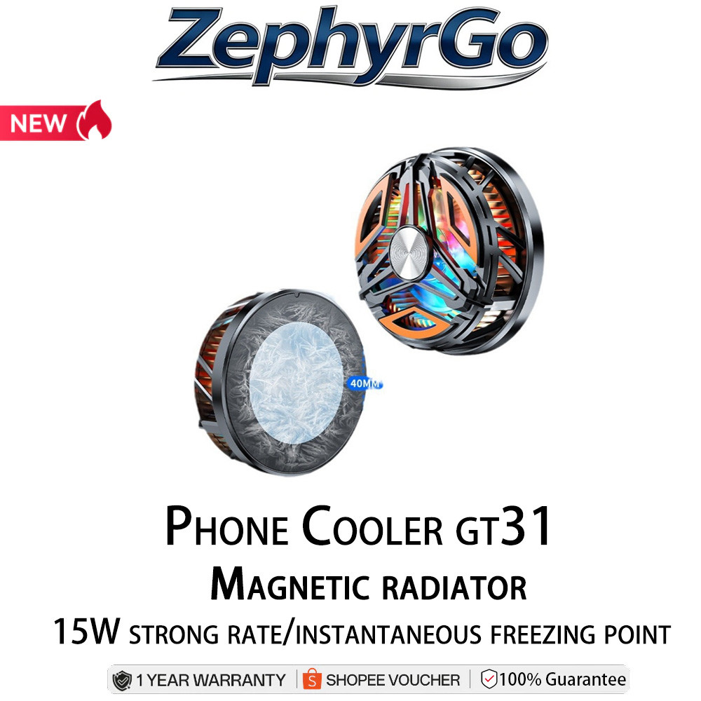 GT31 ใหม่ GT31 โทรศัพท์ระบายความร้อน 15W Ice Freezing Live Cooling Miracle Semiconductor โทรศัพท์ Un