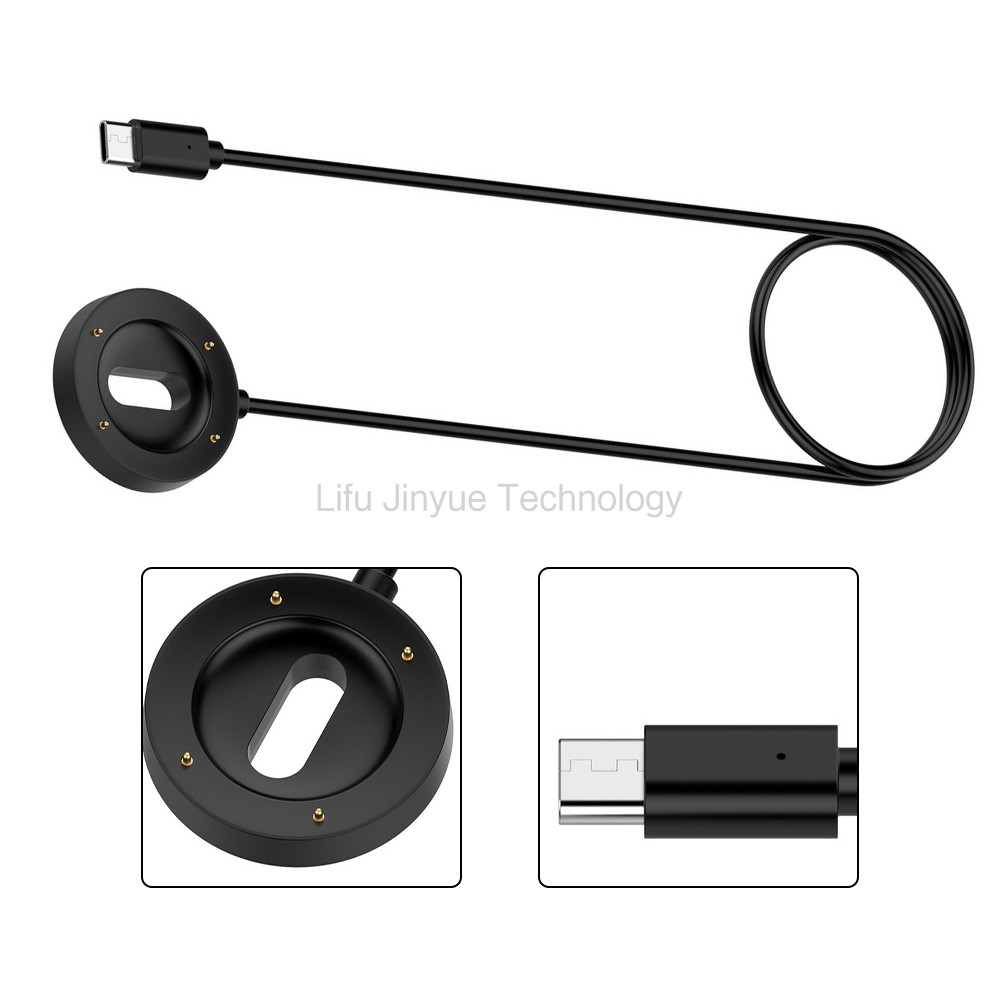 LIKAIYUE เปลี่ยนสายชาร์จสําหรับ SUUNTO Run Smart Watch Charger แท่นแม่เหล็ก Type-C สายชาร์จ Data Syn