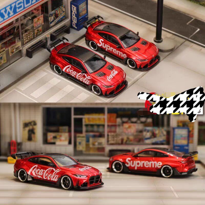SW 1: 64 BMW BMW G82 M4 GTR KIT โมเดลรถอัลลอยกว้าง